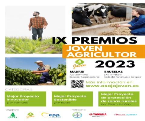 Cartel 'IX Premios Joven Agricultor 2023'