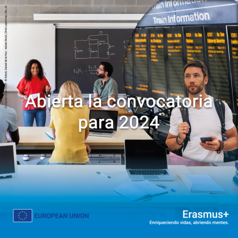 Abierta la convocatoria para 2024. Erasmus +