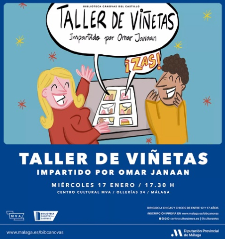 Imagen del taller de viñetas de Málaga