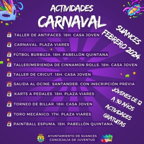 Imagen de las actividades por el Carnaval en Suances
