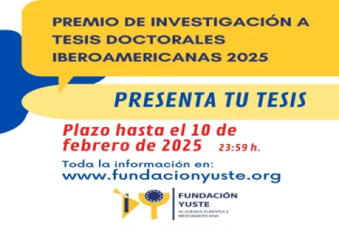 Imagen Premio de Investigación a Tesis Doctorales iberoamericanas. Fundación Yuste