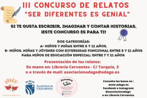 Imagen III Concurso de relatos infantiles, Asociación Adago "Palabras mágicas"