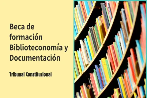 Imagen Beca de formación en biblioteconomía y documentación relacionada con los fondos bibliográficos del Tribunal Constitucional