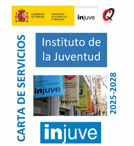 logo de Injuve, CARTA DE SERVICIOS 2025-2028, Instituto de la Juventud