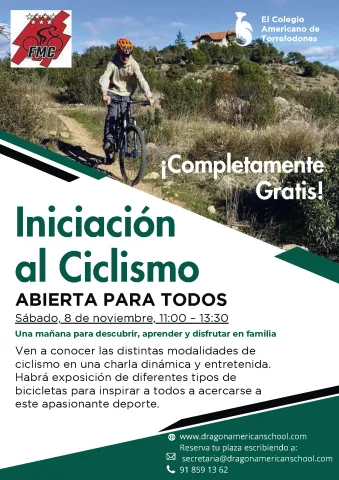 Cartel de la actividad Iniciaci&oacute;n al Ciclismo