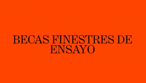 Cartel becas Finestres de ensayo