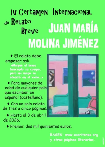 IV Certamen Internacional de Relato Breve &laquo;Juan Mar&iacute;a Molina Jim&eacute;nez&raquo;