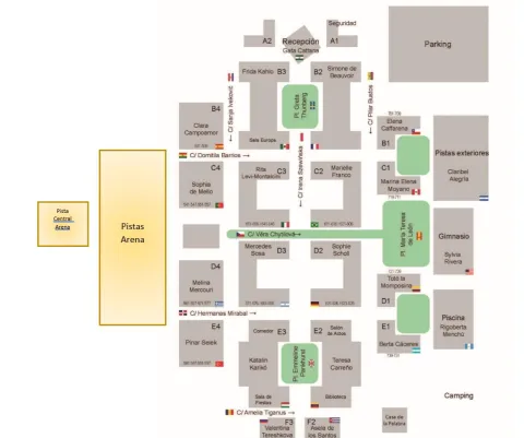 Plano de todas las zonas del CEULAJ