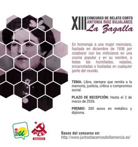 XIII Concurso de Relato Corto Antonia Ruiz Bujalance &ldquo;La Zagalla&rdquo;