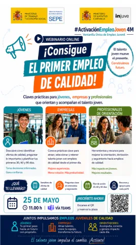 Webinario Online Consigue el Primer Empleo de Calidad