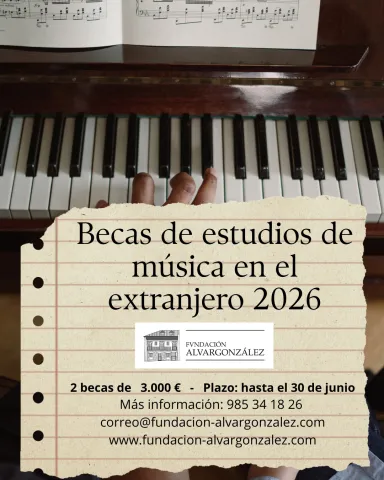 Becas de Estudios de M&uacute;sica en el Extranjero 2026