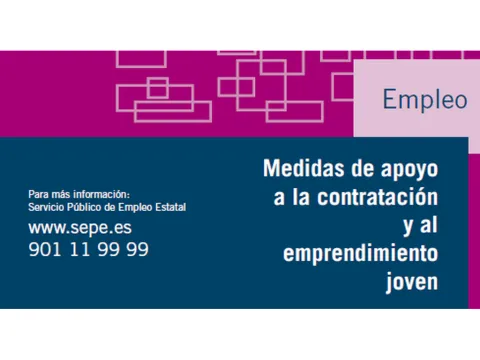 Triptico informativo sobre medidas de apoyo a la contratación y al emprendimient