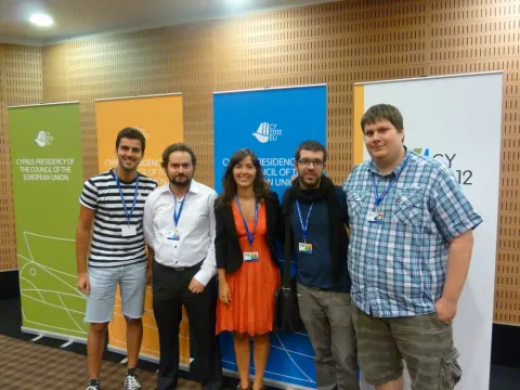 La subdirectora del Injuve y los representantes del CJE en esta Conferencia