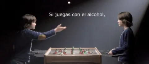 Imagen del video de la Campaña para la prevención de consumo de alcohol
