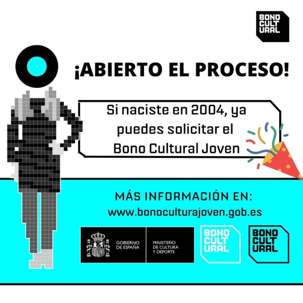 Abierto el plazo para solicitar el Bono Cultural Joven.