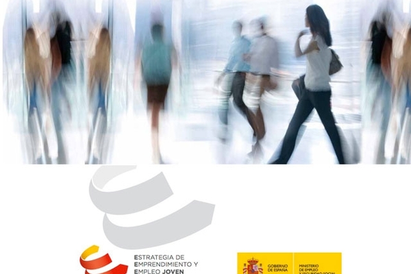Cartel de la campaña sobre la Estrategia de Emprendimiento y Empleo Joven