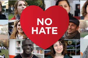Poster de la Campaña del Consejo de Europa, No Hate.